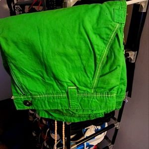 Men's green shorts